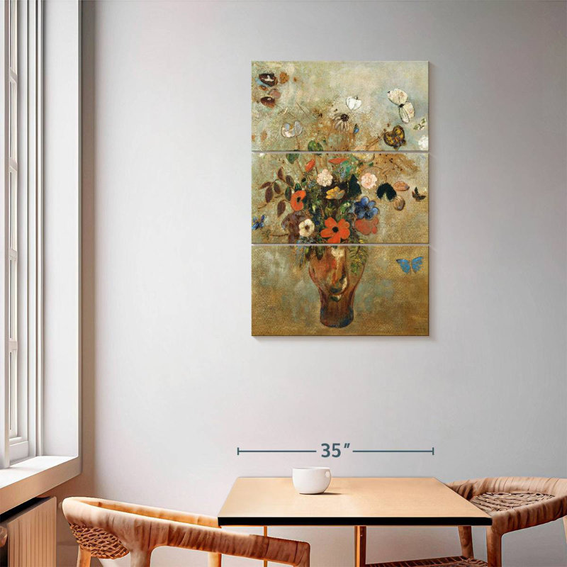 Harnek Nature morte aux fleurs 1905, H 57 po x l 36 po