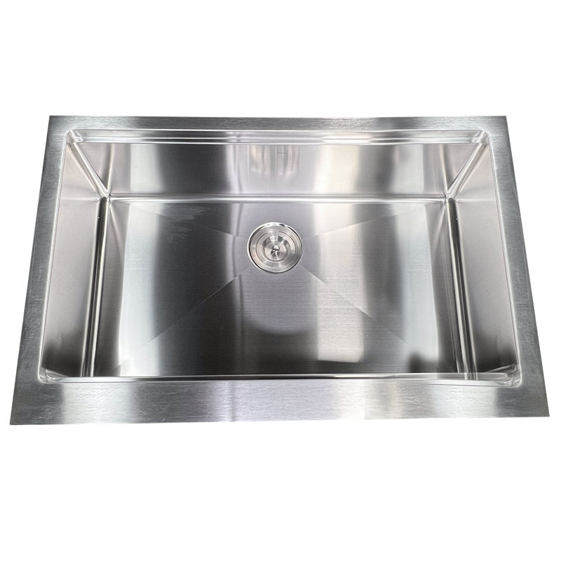 Pro Series 33'' L Stainless Steel Single Basin Kitchen Sink