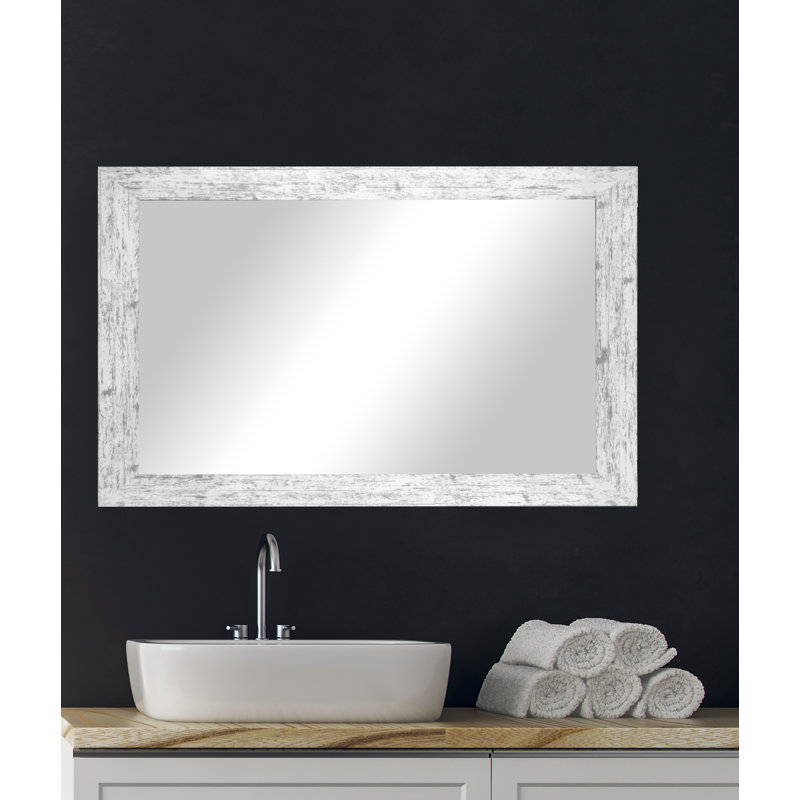 Miroir de salle de bain patiné, 33 po x 42 po