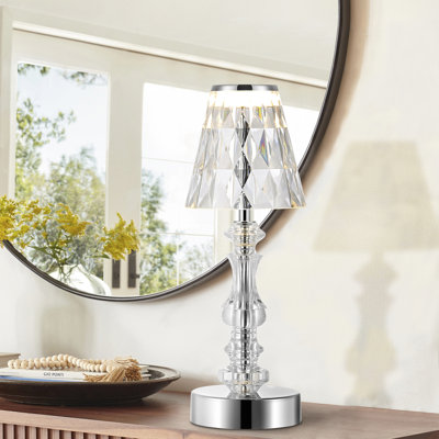 Lampe de bureau chromée 12,75 po Faune