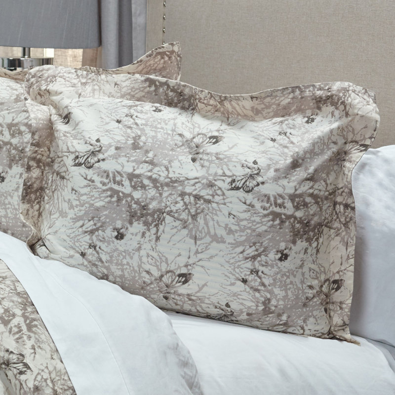 Vintage Butterfly Camouflage Cotton Pillow Cover