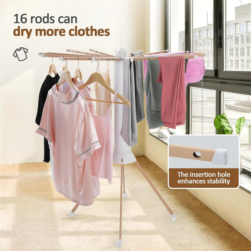Collapsible Laundry Drying Rack - Octopus Style, 70 Lbs Load