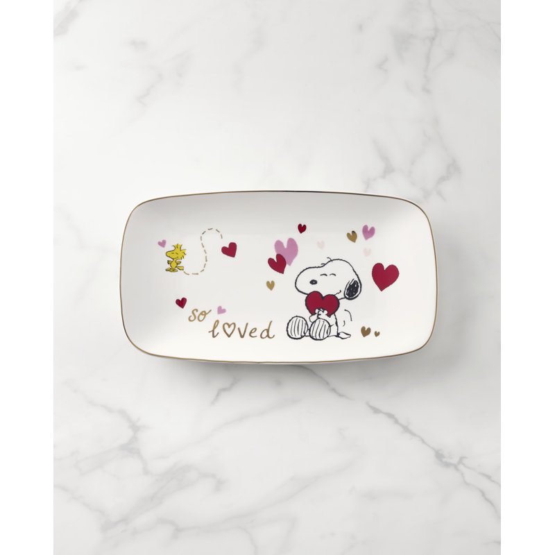 Lenox Snoopy Valentines Day Hors Doeuvres Tray
