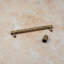 Antique Brass Diamond Textured T-Bar Handles-128949569