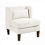 Fauteuil moderne avec accoudoirs en velours côtelé de finition beige-2141064437