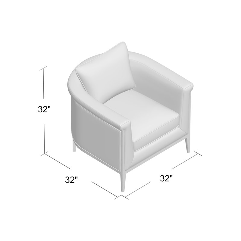 Fauteuil demi-tonneau Chalice, Ambre, Écaille de tortue lin