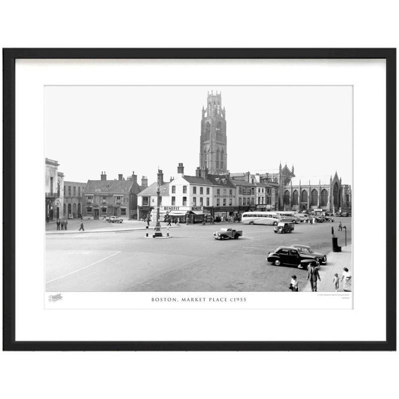 Boston, Market Place C1955 - Single Picture Frame Print, 31.5cm H x 38.8cm W x 2.3cm D
