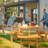 Tibbits Round Fir Solid Wood Outdoor Picnic Table Yes , 67 " W 67 " D