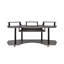 Bureau de rangement 83 po avec finition chêne noir - rangement robuste et élégant