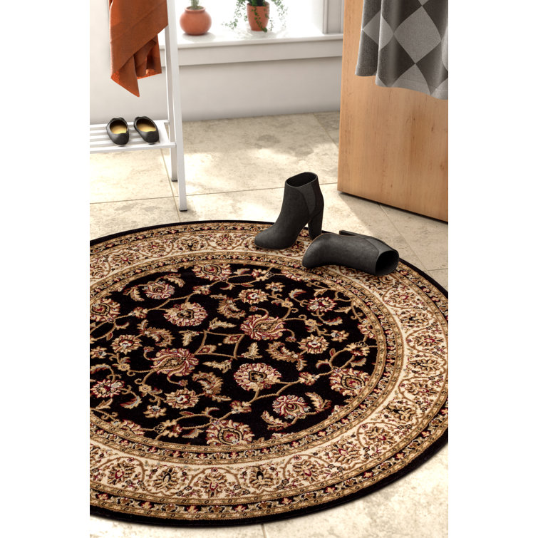 Belliere Sarouk Black Traditional Rug