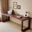 Bureau d'écriture rectangulaire en bois massif noir-118312021-118312013