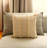 Beige Cushion Cover (17 in x 17 in), 85% Cotton & 15% Polyester, Machine Washable | Soft & Durable Fabric, Perfect for Living Room & Bedroom Decor | Easy Care with Hand-Wash Program-113177674