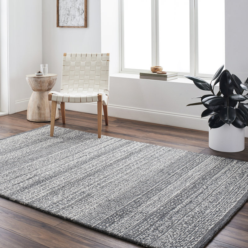 Elmina Wool Abstract Indoor Rug, Rectangle 2' x 3'
