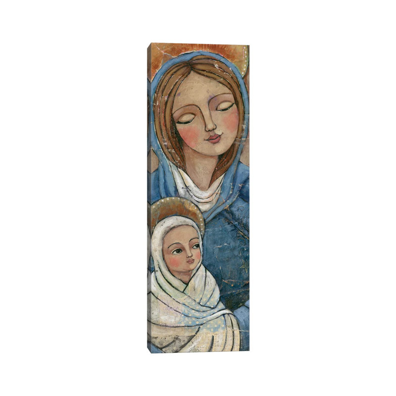 Mary Jesus by Teresa Kogut - Panoramic Painting on Canvas, Wrapped Canvas, 152.4 cm H x 50.8 cm W x 1.91 cm D