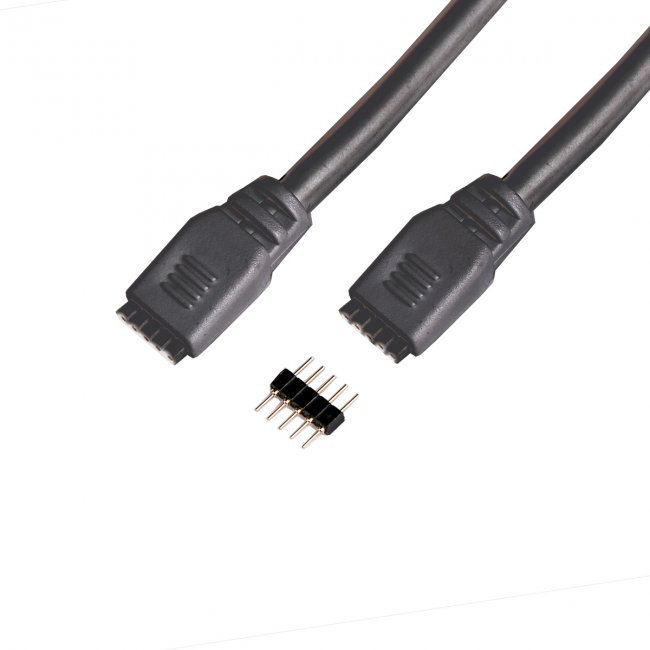 12ft Black Wall Rated Joiner Cable for InvisiLED 24V Tape Light