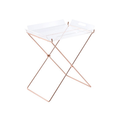 Rectangular Tray Table Featuring 8mm Metal "x" Shape Base And 5mm Clear Acrylic Removable Tray, Non - Foldable, 22in Wide, Tall, 16in Deep, 100lbs Load Capacity Foldable With Width, Height, Depth,