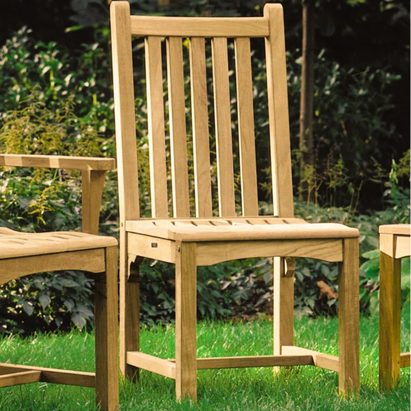 Classic Outdoor Teak Dining Side Chair