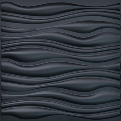 Porter-Mahoney 19.7" x 19.7" 3D Wall Panel for Interior Decor (12-pack)