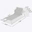 Chaise longue d'extérieur réglable à 5 niveaux 2 pièces, structure en aluminium durable et filet en textilène, parfaite pour le patio / la piscine-2021623412-2021623410