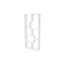 Bibliothèque et présentoir asymétrique à 5 niveaux, blanc-126265303