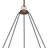 Dylan 5 - Light Dimmable Wagon Wheel Chandelier