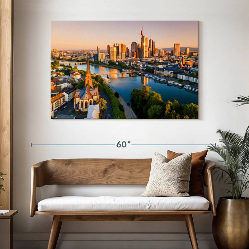 Nicci Frankfurt City Sunrise, 32'' H x 48'' W