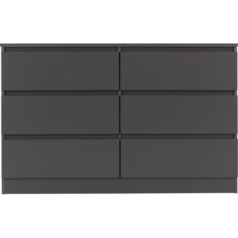 Braunstein 6 Drawer Chest Of Drawers, Grey