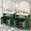 Ensemble de meuble-lavabo moderne 60 po avec lavabos doubles (séparés), lavabos doubles en céramique, tablette réglable, portes à fermeture en douceur et tiroir rabattable - Solution de salle de bain moderne pour salles de bain spacieuses-840074675