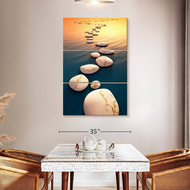 Kerrick White Stepping Stones, 45" H x 28" W