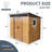 6Ft X 5Ft Metal Outdoor Storage With Transparent Plate & Anchor - Visible Stable Shed For Patio Waterproof Feature Dry Space-125090348