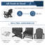 Chaise Adirondack pliante en polyéthylène haute densité Aunika (ensemble de 2)-811712382
