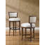 Island Fusion Swivel Upholstered Stool with Solid Wood Frame-44641225