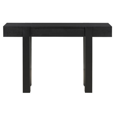 Rustic Minimalist Console Table With Hidden Drawer