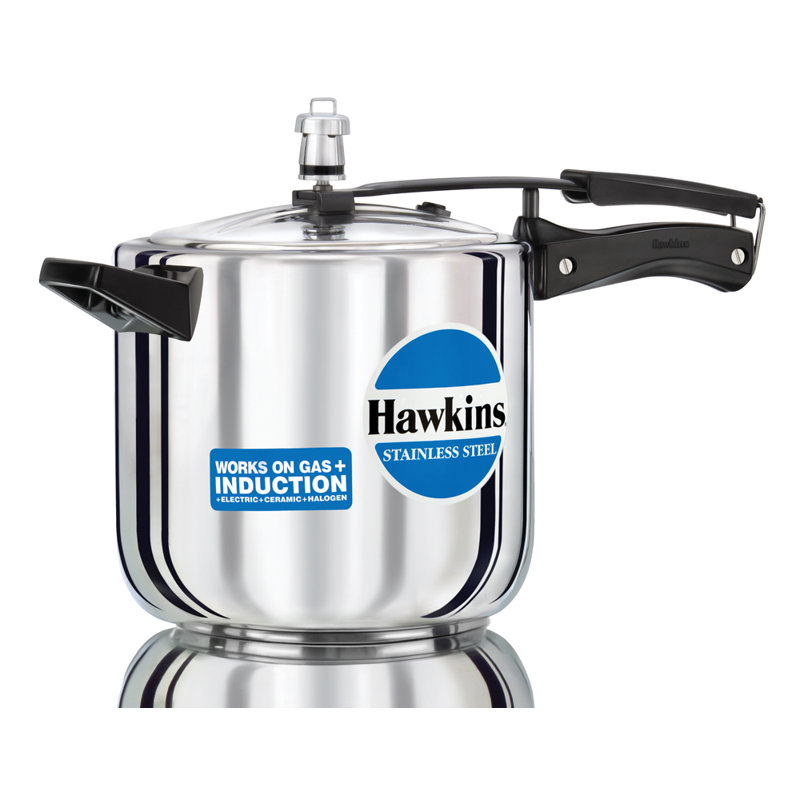 Hawkins Stainless Steel Pressure Cooker, 8.45 Quart