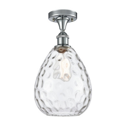 Morganna Glass Semi Flush Mount