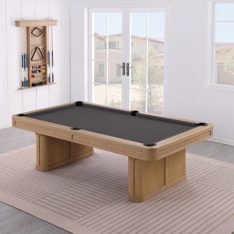 Table de billard en ardoise avec plateau de salle à manger en option Solara, Gris anthracite résistant à l'eau, Oui