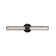Georgette Integrated LED Vanity with Clear Fluted Crystal Shade