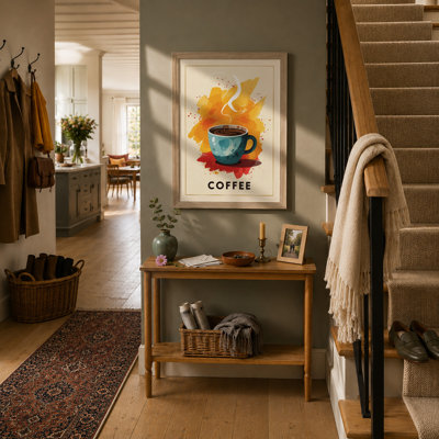 Coffee Comfort Modern - Framed Print