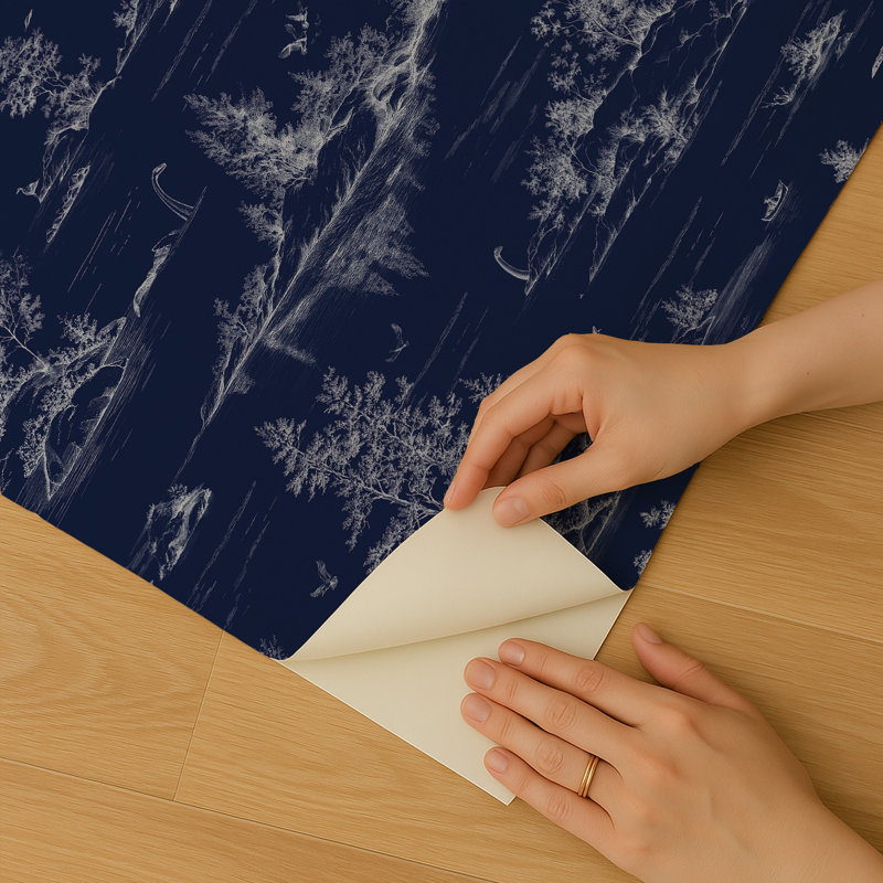 Papier peint adhésif Nessie Novelty Toile, Marine