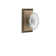 Studio Plate with Crystal Victorian Knob