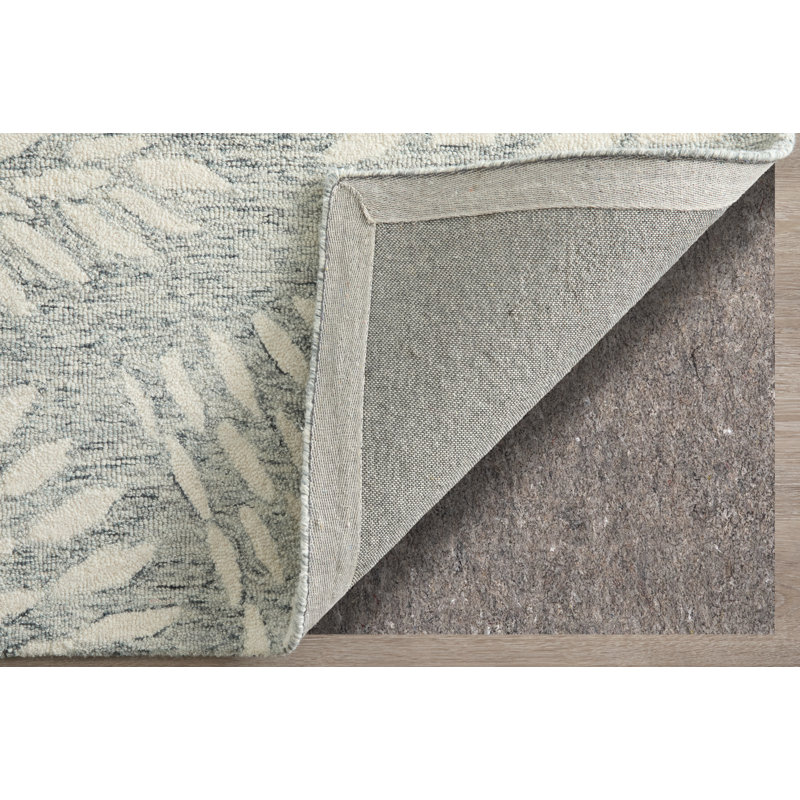Wallace Modern Floral & Botanical Gray Area Rug, Rectangle 10' x 14'