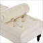 Banc rembourré moderne en velours avec 2 coussins amovibles, repose-pieds confortable pour le salon et le vestibule-140309498