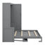 Opulent Queen-Sized Murphy Bed With Gracefully Integrated Wardrobe-484622077