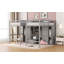 Lit mezzanine double avec placards et escalier-1360666456