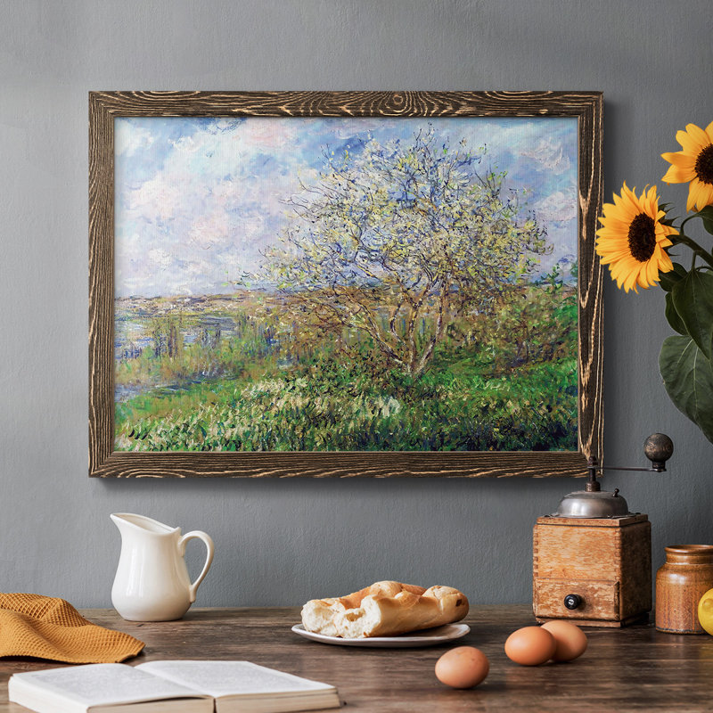 Springtime, 1880, reproduction d'art sur toile, Noyer, H 18 po x l 26 po x P 1,5 po