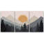 «Pastel Mountain Lake Reflection Abstract Nature», ensemble de 3 impressions-75848624-75848623-119116803