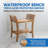 EcoDecors 24" W, Contemporary Teak Shower Bench with Handles, Includes Integrated Shelf, in EarthyTeak Finish-448275489-448275494