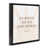 Jet Black Floater Frame