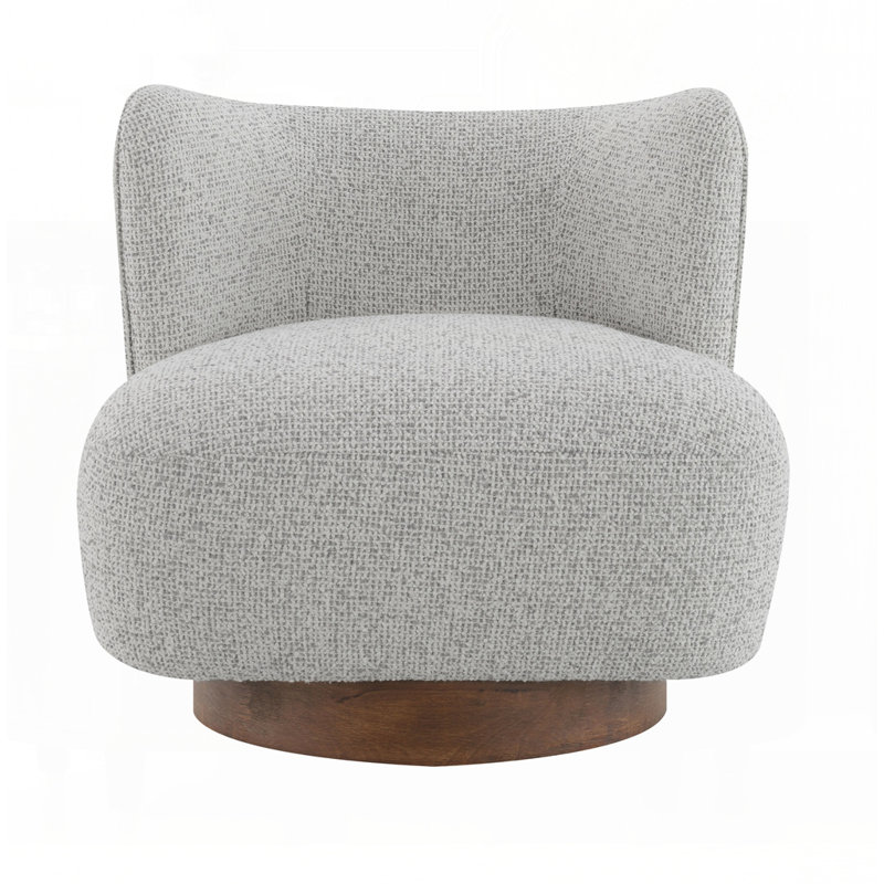Fauteuil d'appoint en tweed gris