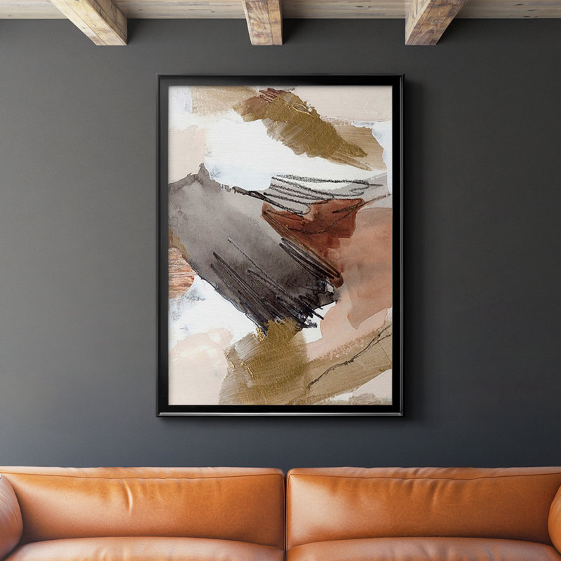 " Antique Gold III ", 42.5" H x 30.5" W x 1" D, Black